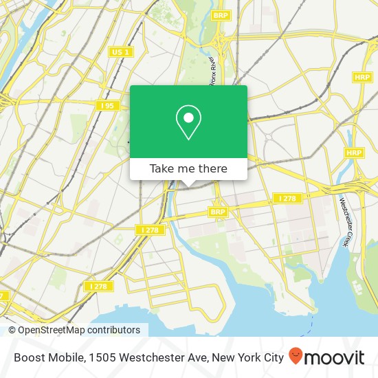 Boost Mobile, 1505 Westchester Ave map