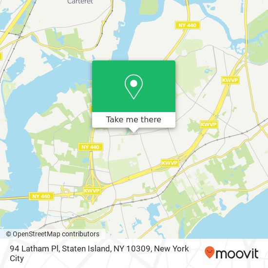 94 Latham Pl, Staten Island, NY 10309 map