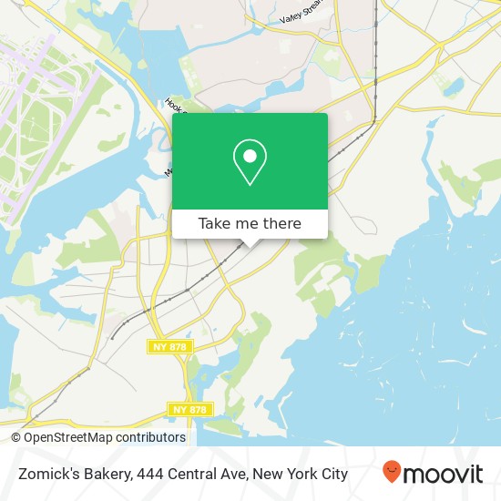 Mapa de Zomick's Bakery, 444 Central Ave