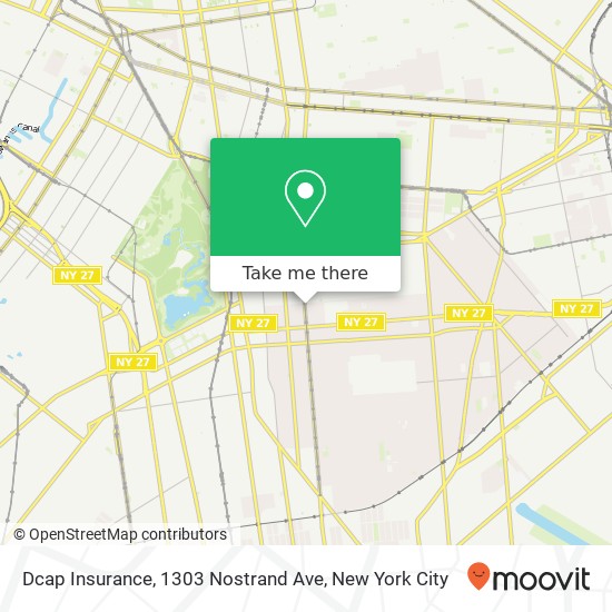 Dcap Insurance, 1303 Nostrand Ave map