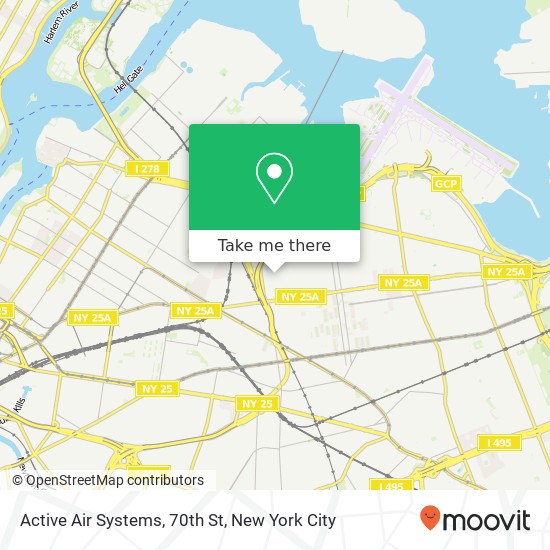 Active Air Systems, 70th St map