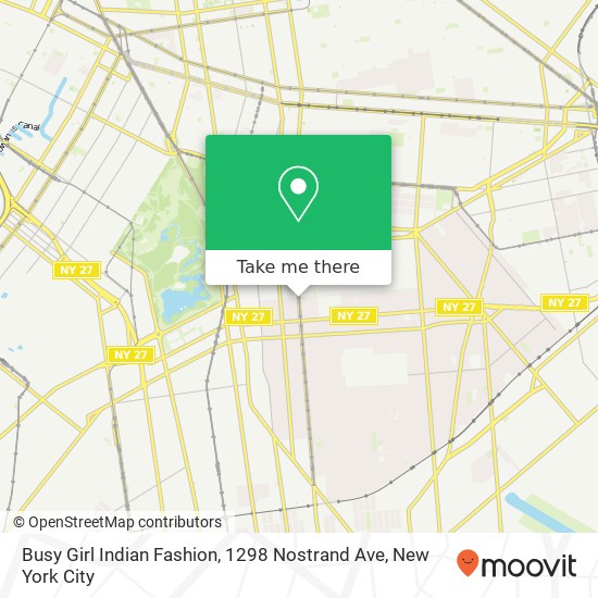 Busy Girl Indian Fashion, 1298 Nostrand Ave map