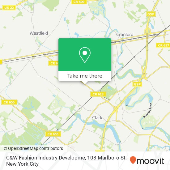 C&W Fashion Industry Developme, 103 Marlboro St map