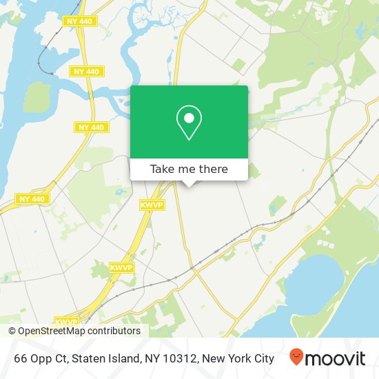 Mapa de 66 Opp Ct, Staten Island, NY 10312