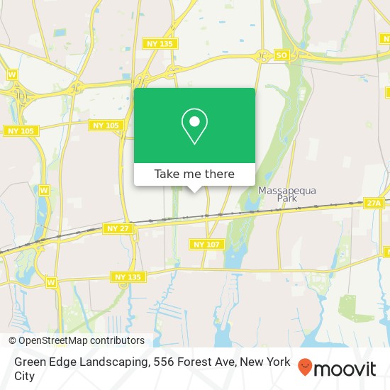 Green Edge Landscaping, 556 Forest Ave map