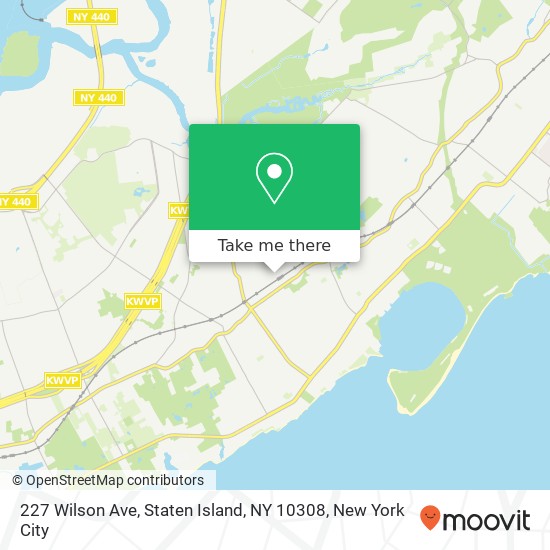 Mapa de 227 Wilson Ave, Staten Island, NY 10308