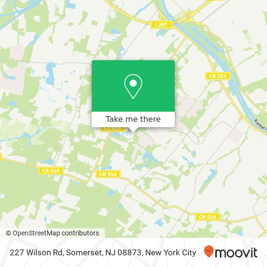 Mapa de 227 Wilson Rd, Somerset, NJ 08873