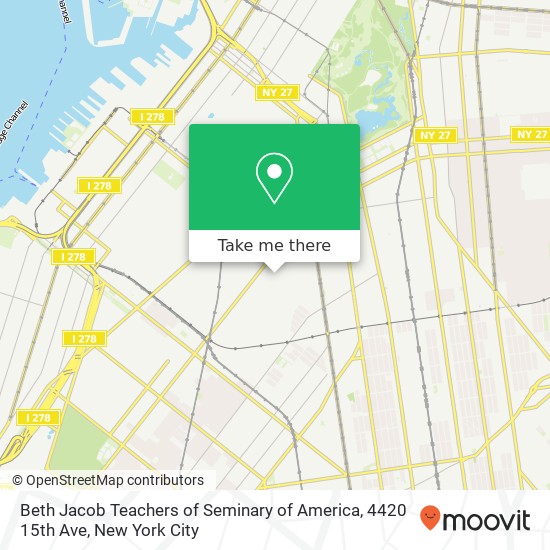 Mapa de Beth Jacob Teachers of Seminary of America, 4420 15th Ave