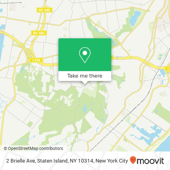 Mapa de 2 Brielle Ave, Staten Island, NY 10314