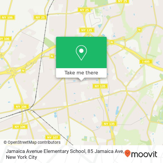 Mapa de Jamaica Avenue Elementary School, 85 Jamaica Ave