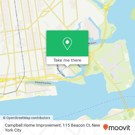 Campbell Home Improvement, 115 Beacon Ct map