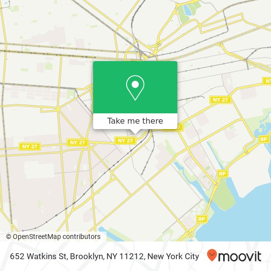 652 Watkins St, Brooklyn, NY 11212 map