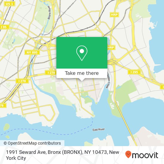 1991 Seward Ave, Bronx (BRONX), NY 10473 map
