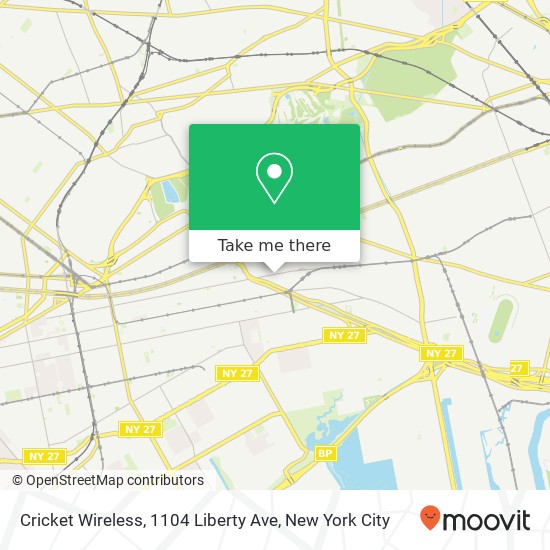 Cricket Wireless, 1104 Liberty Ave map