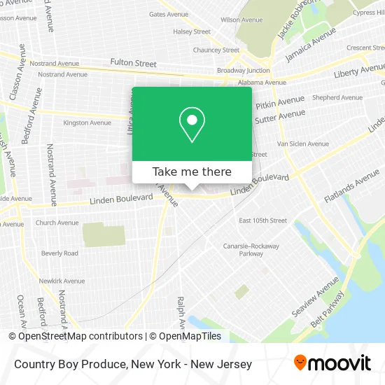 Country Boy Produce map