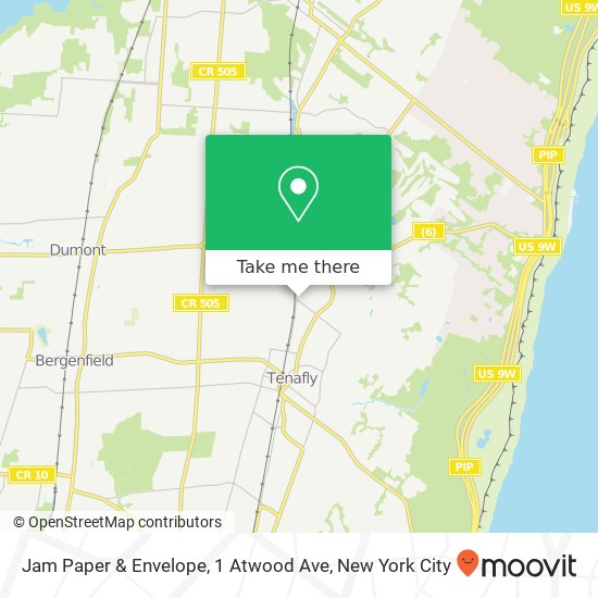 Mapa de Jam Paper & Envelope, 1 Atwood Ave