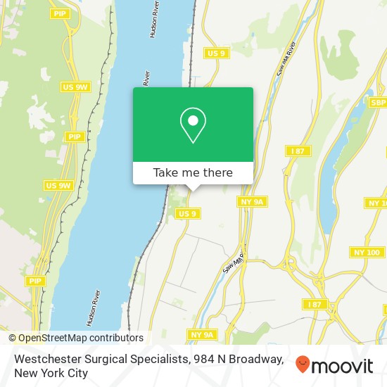 Westchester Surgical Specialists, 984 N Broadway map