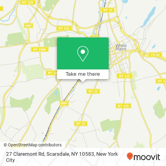 27 Claremont Rd, Scarsdale, NY 10583 map