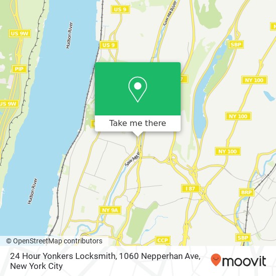 Mapa de 24 Hour Yonkers Locksmith, 1060 Nepperhan Ave