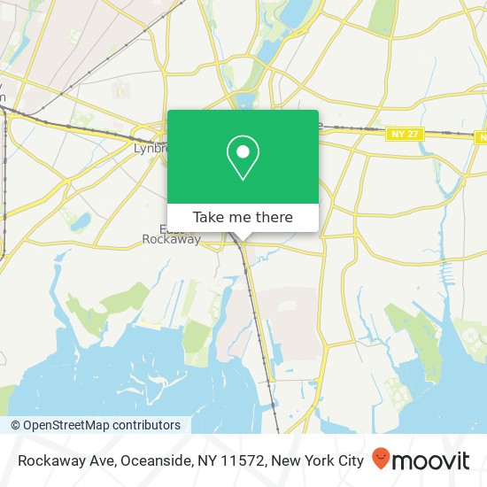 Mapa de Rockaway Ave, Oceanside, NY 11572