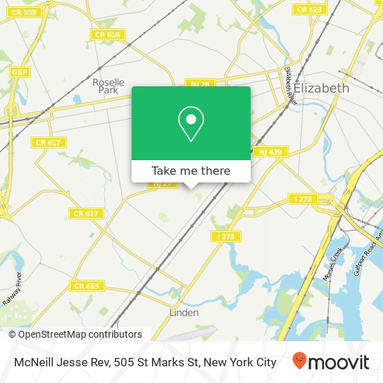 Mapa de McNeill Jesse Rev, 505 St Marks St