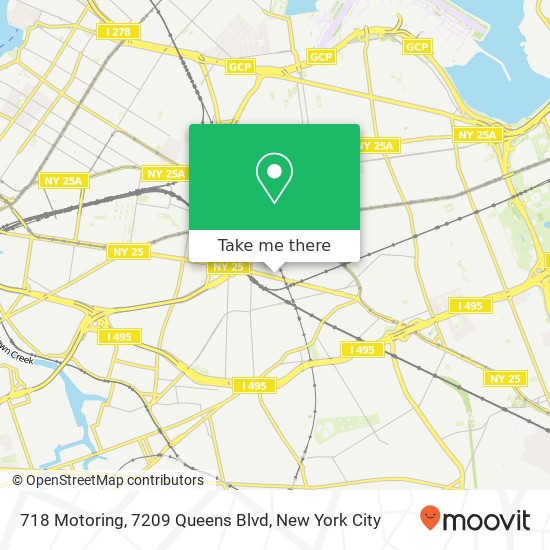 Mapa de 718 Motoring, 7209 Queens Blvd