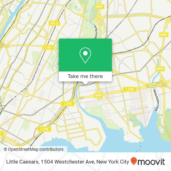 Little Caesars, 1504 Westchester Ave map