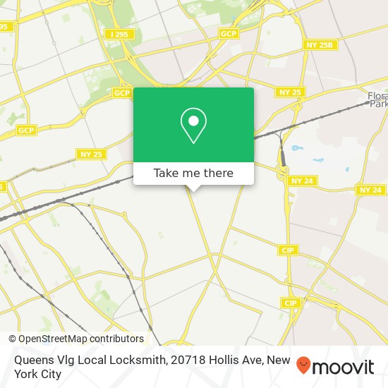 Mapa de Queens Vlg Local Locksmith, 20718 Hollis Ave