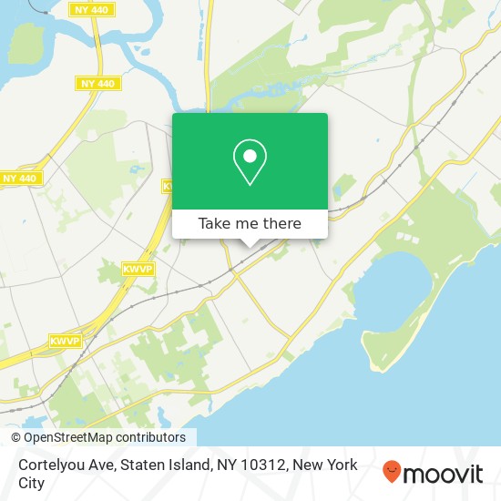 Mapa de Cortelyou Ave, Staten Island, NY 10312