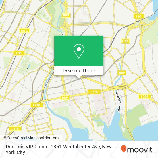 Don Luis VIP Cigars, 1851 Westchester Ave map