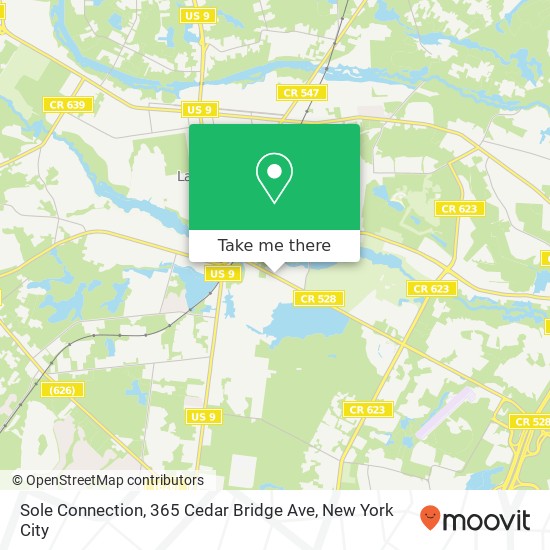 Mapa de Sole Connection, 365 Cedar Bridge Ave
