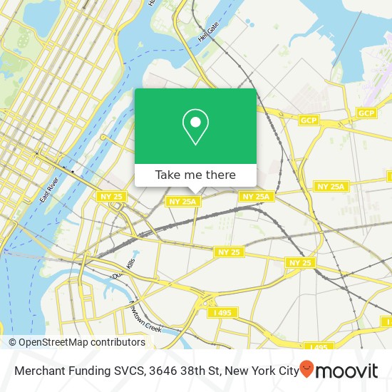 Mapa de Merchant Funding SVCS, 3646 38th St
