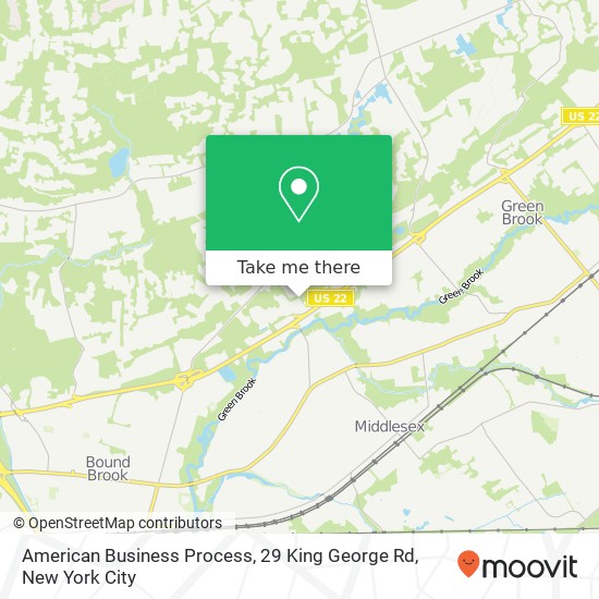 Mapa de American Business Process, 29 King George Rd