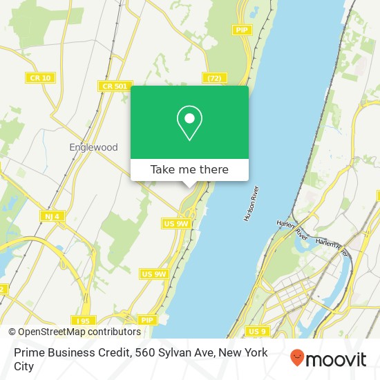 Mapa de Prime Business Credit, 560 Sylvan Ave