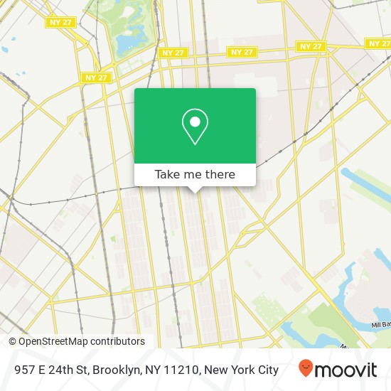 957 E 24th St, Brooklyn, NY 11210 map