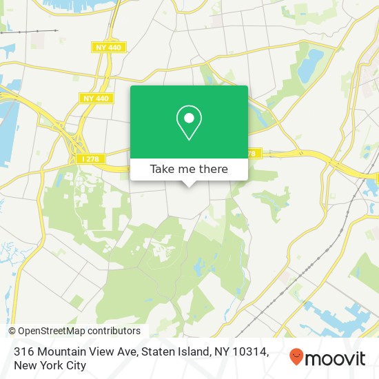 316 Mountain View Ave, Staten Island, NY 10314 map