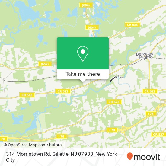 314 Morristown Rd, Gillette, NJ 07933 map