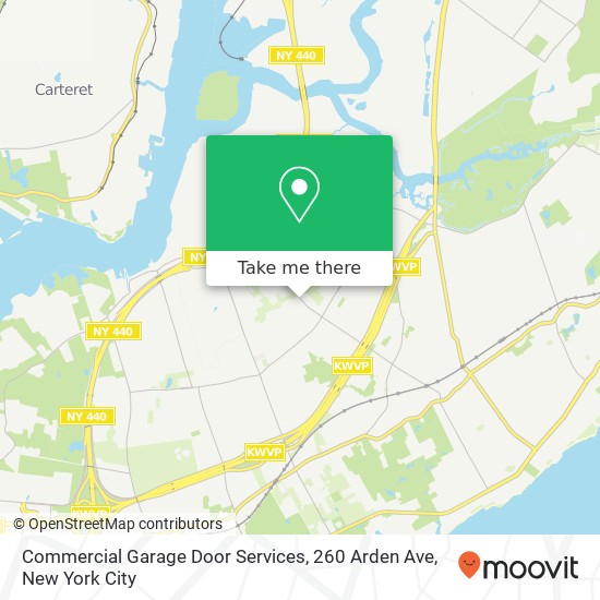 Commercial Garage Door Services, 260 Arden Ave map