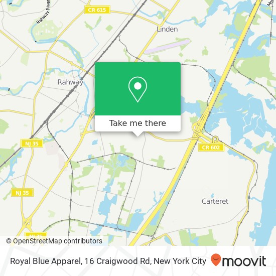 Royal Blue Apparel, 16 Craigwood Rd map