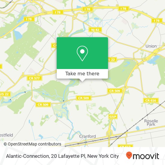 Alantic-Connection, 20 Lafayette Pl map