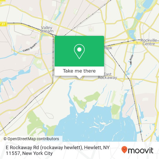 Mapa de E Rockaway Rd (rockaway hewlett), Hewlett, NY 11557