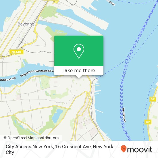 Mapa de City Access New York, 16 Crescent Ave