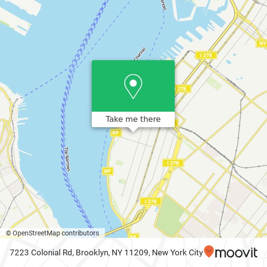 7223 Colonial Rd, Brooklyn, NY 11209 map