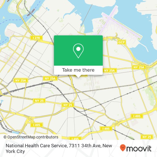 National Health Care Service, 7311 34th Ave map