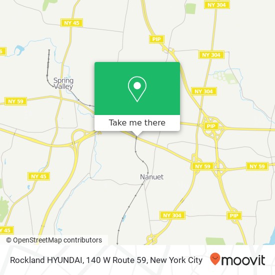 Mapa de Rockland HYUNDAI, 140 W Route 59