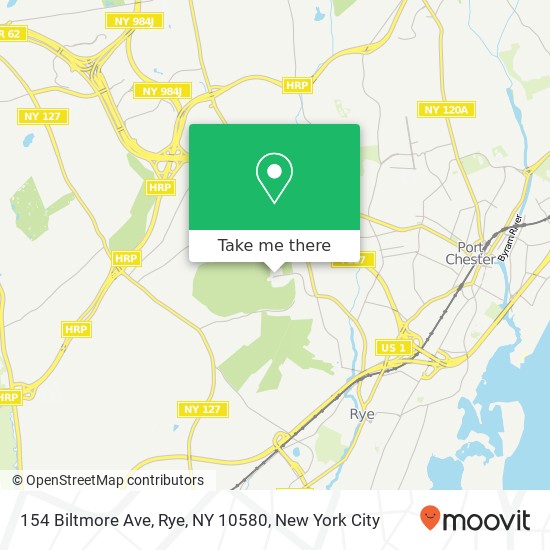 154 Biltmore Ave, Rye, NY 10580 map