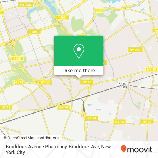 Mapa de Braddock Avenue Pharmacy, Braddock Ave