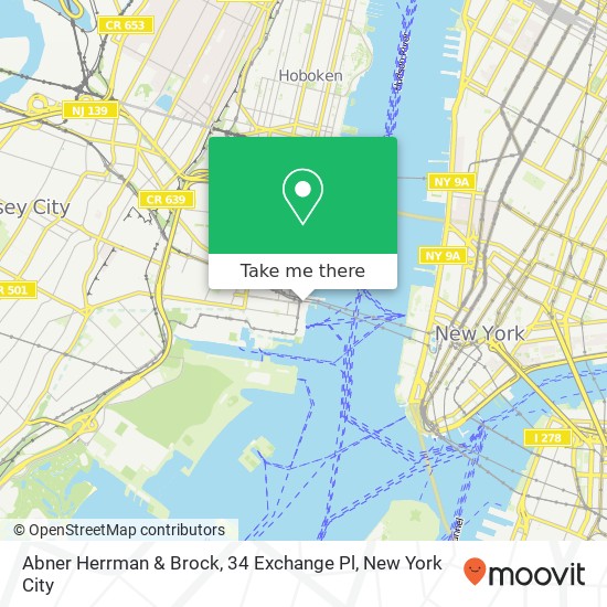 Abner Herrman & Brock, 34 Exchange Pl map