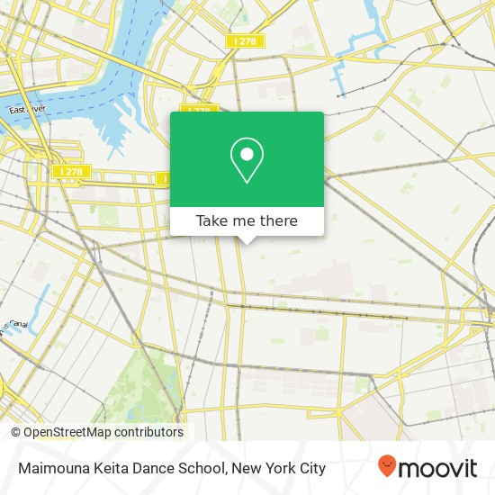 Mapa de Maimouna Keita Dance School, 304 Quincy St