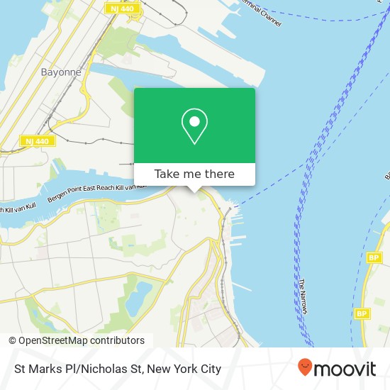 Mapa de St Marks Pl/Nicholas St